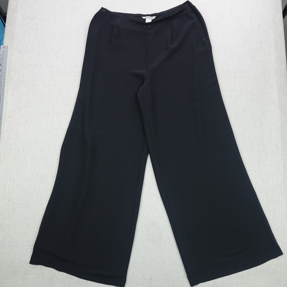 Nygard Collection Pants Womens 16 Black Wide Leg Pull On 100% Polyester Dressy